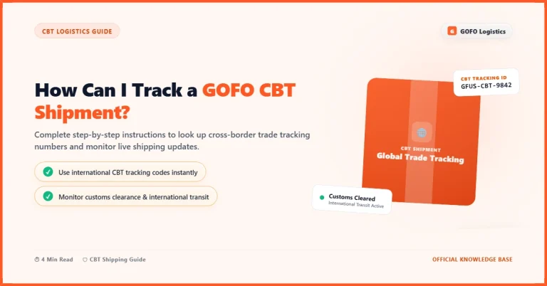 How Can I Track a GOFO CBT Shipment?
